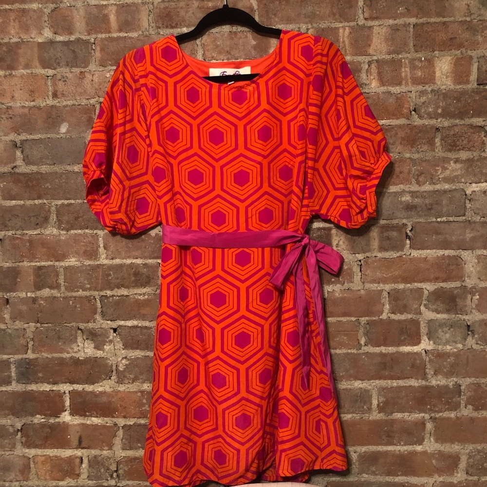 Emmelee Geometric Pattern Dress